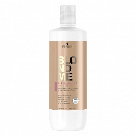 Szampon Schwarzkopf BLONDME All Blondes Light wzmacniający do włosów blond 1000ml Szampony do włosów Schwarzkopf 4045787641110