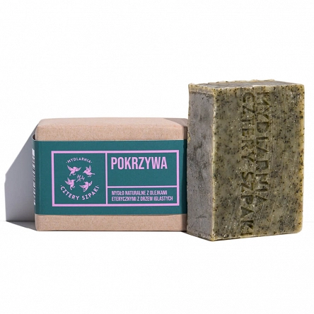 Mydło 4 Szpaki Pokrzywa, w kostce do ciała 110g Kosmetyki do ciała 4 Szpaki 5903641980692