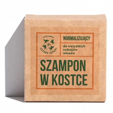 Szampon w kostce 4 Szpaki, normalizujący do wszystkich rodzajów włosów 75g Szampony do włosów 4 Szpaki 5903641980623