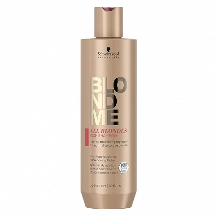 Szampon Schwarzkopf BLONDME All Blondes Rich pielęgnacyjny do włosów blond 300ml Szampony do włosów Schwarzkopf 4045787635638