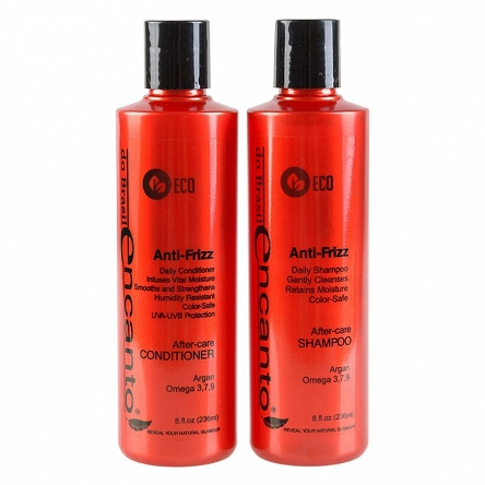 Zestaw Encanto DO BRASIL Anti-Fizz After-Care 2x236ml kosmetyki po keratynowym prostowaniu włosów Keratynowe prostowanie włosów Encanto 5515745945439