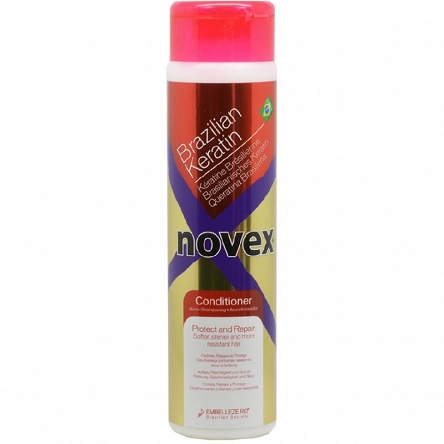 Odżywka Novex Brazilian Keratin nawilzajaca i regenerująca włosy zniszczone 300ml Odżywki do włosów zniszczonych Novex 876120002756