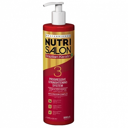 Preparat Novex Brazilian Keratin System 3 - do keratynowej regeneracji włosów 500ml Keratynowe prostowanie Novex 7896013561248