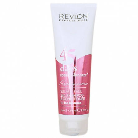 Szampon, odżywka Revlon 45 Days Ice Blondes 2 w 1, potrzymujące kolor 275ml 45 Days Color Care Revlon Professional 8432225056425