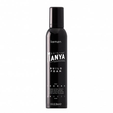 Pianka Kemon Hair Mania Build Foam nadająca objętości i mocno utrwalająca włosy dla mężczyzn 250ml Pianki do włosów Kemon 8020936059530