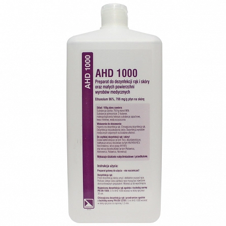 Płyn Activ AHD 1000 do dezynfekcji skóry 1000ml Środki do dezynfekcji skóry Lysoform