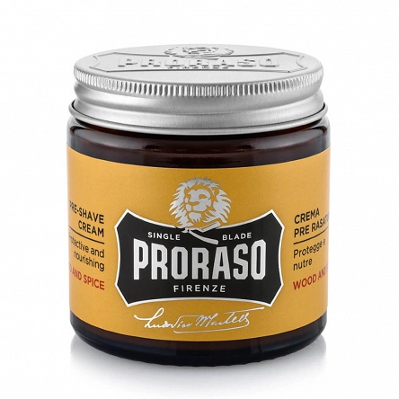 Krem Proraso Wood & Spice Pre-Shave ochronny przed goleniem z masłem shea 100ml Nowości Proraso 8004395007004