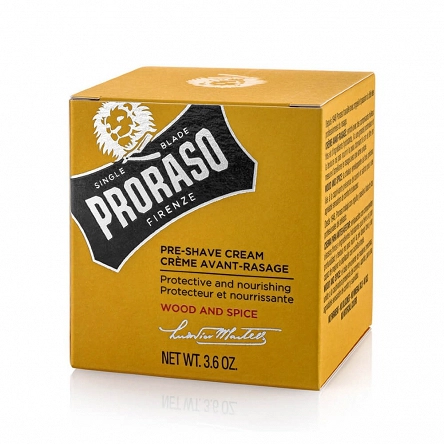 Krem Proraso Wood & Spice Pre-Shave ochronny przed goleniem z masłem shea 100ml Nowości Proraso 8004395007004