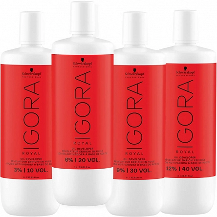 Oksydant Schwarzkopf Professional Igora Developer do farb, stężenia 3%, 6%, 9%, 12% 1000ml Oxydanty Schwarzkopf 4045787979817