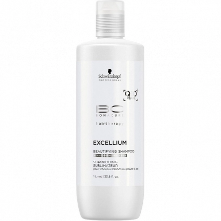 Szampon Schwarzkopf BC Excellium Q10 Beauty do włosów siwych 1000ml Szampony do włosów siwych Schwarzkopf 4045787322545