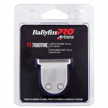 Ostrze Babyliss Pro FX7880TME T-Blade 40mm do trymera Chrome FX, Rose FX i Gunsteel FX Ostrza do maszynki BaByliss Pro 3030050164299