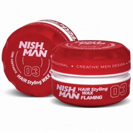 Pomada Nishman Styling Wax 03 Flaming do włosów o zapachu mango, mocna 150ml Pomady do włosów NishMan 8681665066024