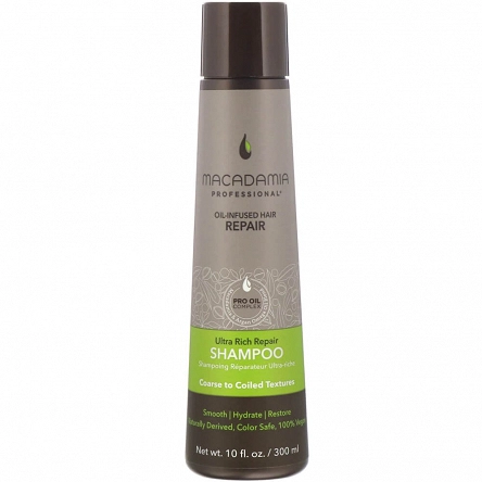 Szampon Macadamia Ultra Rich Repair Oil-Infused Hair nawilżający do włosów bardzo grubych 300ml Szampony do włosów Macadamia professional 815857010528