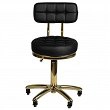 Taboret Activ Gold AM-961 kosmetyczny czarny do salonu Taborety i hokery kosmetyczne Activ 5906717432019