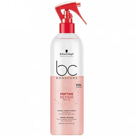 Odżywka Schwarzkopf BC Repair Rescue Peptide regenerująca w sprayu do włosów zniszczonych 400ml Odżywka wzmacniająca włosy Schwarzkopf 4045787427608