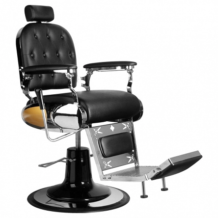 Fotel Gabbiano Luca barberski czarny dostępny w 48h  Fotele barberskie Gabbiano 5906717416996