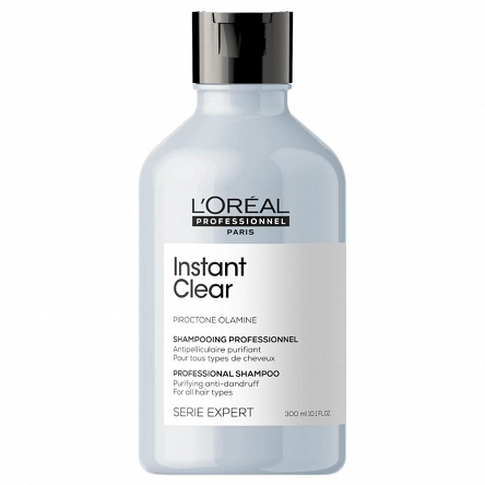 Szampon Loreal Instant Clear Pure przeciwłupieżowy do włosów normalnych i przetłuszczających się 300ml Szampony przeciwłupieżowe L'Oreal Professionnel 3474636974078