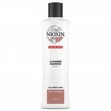 Szampon Nioxin System 3 oczyszczający do włosów farbowanych 300ml Szampony do włosów przetłuszczających się Nioxin 4064666307046