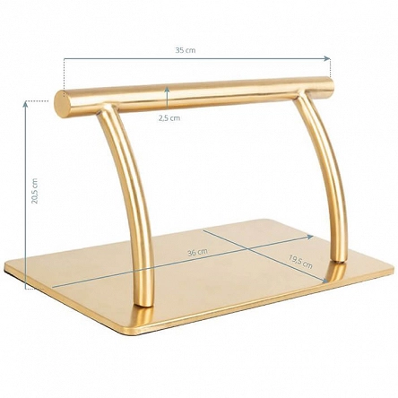 Podnóżek fryzjerski Gabbiano AL403, kolory złoty lub chrom, dostępny w 48h Podnóżki fryzjerskie Gabbiano 5906717434433