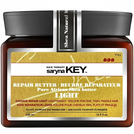 Maska Saryna Key Shea Repair Light regenerująca do włosów cienkich i delikatnych 500ml Maska do włosów zniszczonych Saryna Key 7290111425882