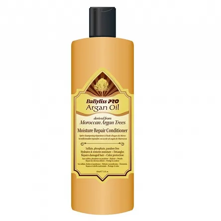 Odżywka BaByliss Pro Argan Oil regenerująca i nawilżająca włosy 350ml Odżywki do włosów zniszczonych BaByliss Pro 3030050061031