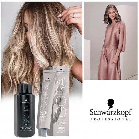 Farba Schwarzkopf Professional Igora Vibrance Muted Desert trwała, ton w ton bez amoniaku do włosów 60ml Farby do włosów Schwarzkopf 7702045532999