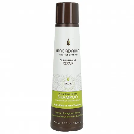 Szampon Macadamia Weightless Oil-Infused Hair Repair nawilżający do włosów cienkich 300ml Szampony do włosów Macadamia professional 815857010443