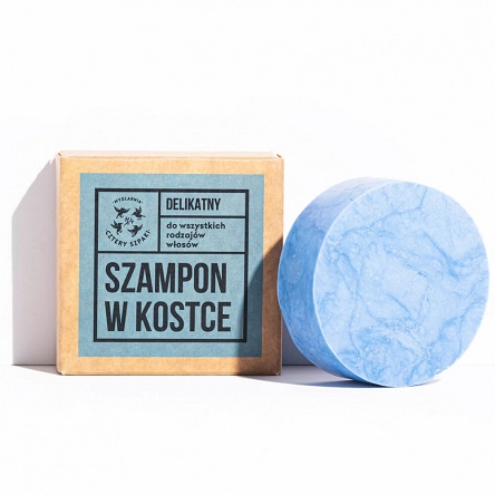 Szampon w kostce 4 Szpaki, delikatny do wszystkich rodzajów włosów 75g Szampony do włosów 4 Szpaki 5903641980531