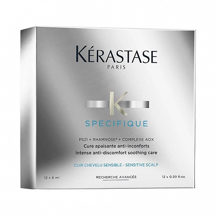 Kuracja Kerastase Specifique Intense Anti-discomfort kojąco - łagodząca do wrażliwej skóry głowy 12x6ml Kuracje do włosów Kerastase 3474636397525