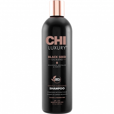 Szampon Chi Luxury Black Seed nawilżający do włosów z olejkiem z czarnuszki 355ml Szampony nawilżające Farouk 633911788363