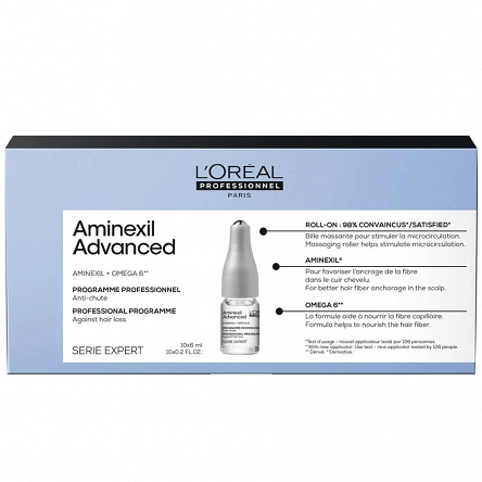 Kuracja Loreal Aminexil Advanced przeciw wypadaniu włosów 10x6ml Kuracje przeciw wypadaniu włosów L'Oreal Professionnel 3474637109523