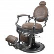 Fotel Super Salon TOMMY BROWN barberski, brązowy dostępny w 48H Fotele barberskie Super Salon 17295