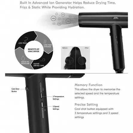 Suszarka do włosów JRL Forte Pro 2020H 2150W JRL Professional 6935481363143