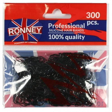 Gumki RONNEY Hair Bands silikonowe, do włosów 300szt. gumki do koka Ronney 5060456770174